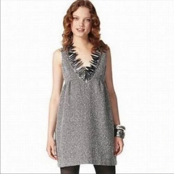 NWT ANNA SUI For Target Tweed Halter A-Line Dress—SZ. XS - Picture 6 of 17